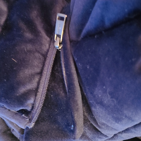 Guess Boy's Navy Velvet Puffer Coat - Picture 3 of 11